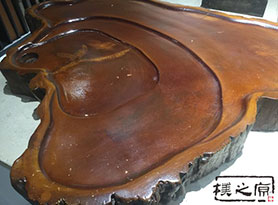 最有特色的水泥仿木茶臺(tái)